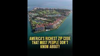 USA'S Richest Zip Code: Fisher Island Average Income 2,5M Initial Membership cost 250 K