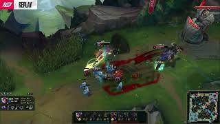 Sion solo killing Irelia in the LPL