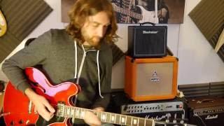 Slow blues in Am Jam - Demo Gibson 335 and Marshall JVM205c