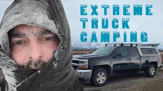 EXTREME Winter Truck Camping | Testing My Camper Build in COLD Montana Winter