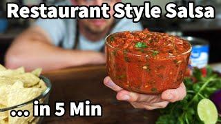 5 Minute Restaurant Style Salsa Recipe