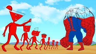 Evolution Of MONSTER RADIATION Vs Evolution Of SPIDERMAN : Monsters Ranked From Weakest To Strongest