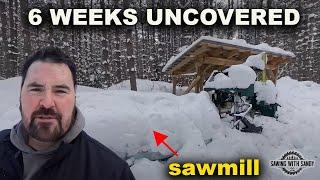 Digging Out a Sawmill After 6 Weeks of Snow Storms