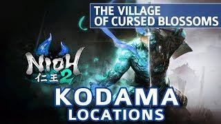 Nioh 2 - The Village of Cursed Blossoms All Kodama Locations