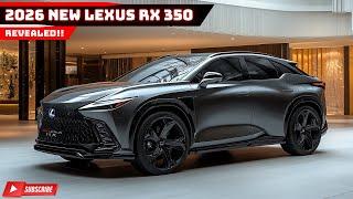 Unveiling the New 2026 Lexus RX 350: Luxury Redefined - Comfort, Tech, and Performance