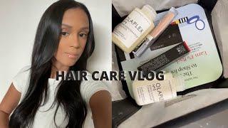 HAIR CARE VLOG | TRYING NEW PRODUCTS FOR BREAKAGE AND SHEDDING + SHINY HAIR