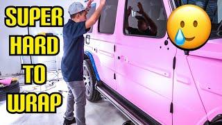 Why is a G Wagon so HARD To WRAP ?! Watch me Wrap one 