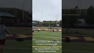 NFL Kicker Austin Seibert at The Kicking Coach Chicago Kicking Camp - TheKickingCoach.com