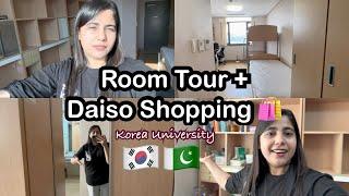 My Korean University Dorm Tour + Daiso Shopping️