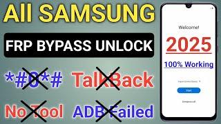 New Method - All Samsung Frp Bypass 2025 Android 11,12,13,14 || No Code *#0*# - No Need TalkBack