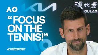 Novak Djokovic refuses to answer questions about bombshell 'poisoning' claims | Australian Open 2025