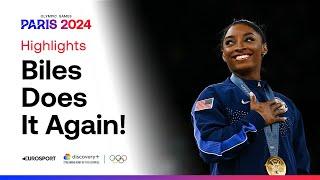 USA's Simone Biles wins vault final for her third gold of Olympics  | #Paris2024 #Olympics