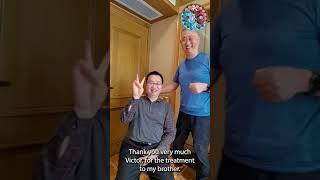 Mr Koo described  his younger brother had a high fever from stroke for 50 days and was healed by TYD