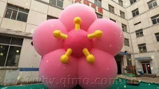 Inflatable flower