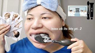 too big but isss ok it's BTS lol (BTS JUMBO TOOTH BRUSH KIT)