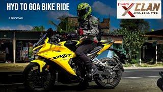 Hyderabad To Goa on Karizma XMR with Hero X Clan Riders DAY 1 | #RidetoIBW #motovlog