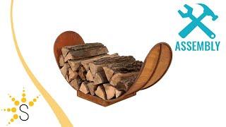 Sunnydaze 3ft Outdoor Rustic Style Firewood Log Rack Holder - RCM-LG707