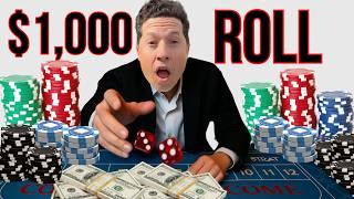 I Bet Every Number in Crapless Craps — $1,000+ Per Roll!