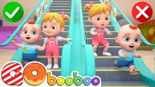 Escalator Safety Song | Educational Kids Songs | GoBooBoo Kids Song & Nursery Rhymes