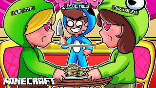 BEBE MILO ENCUENTRA a CHICA GREEN y VITA BESANDOSE *La traicion* en MINECRAFT 