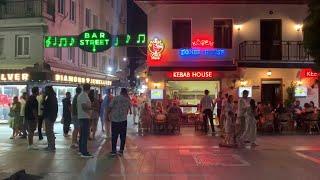 A Tour around Bar Street Marmaris Turkey  in June 2024