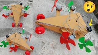 New Modified Cardboard Plane Using 4 DC  Motor