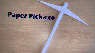 How to make paper pickaxe | DIY Pickaxe