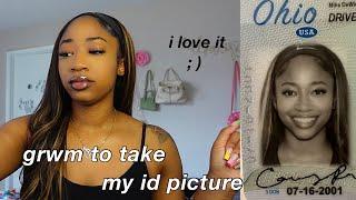 GRWM to take my ID picture lol….