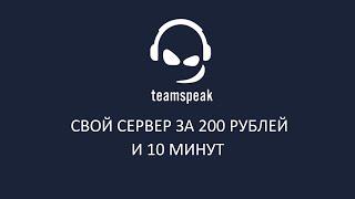 Свой сервер TeamSpeak 3 за 200 рублей и 10 минут