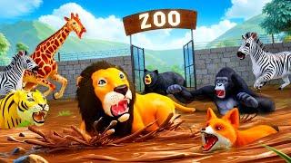 Wild Animals Stuck in Mud! Epic Zoo Rescue Adventure with Their Animal Friends!