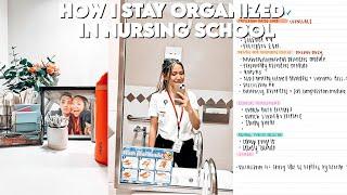 HOW I STAY ORGANIZED IN NURSING SCHOOL | advice, tips, + tricks!