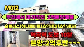 부천 괴안동 2억대 분양매물 역곡역 도보10분거리에 있어요 잔여세대 몇개 안 남았데요