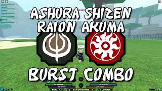 Ashura Shizen And Raion Akuma Combo | Shinobi Life 2