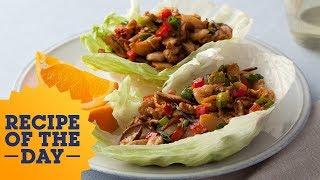 Recipe of the Day: Chinese Chicken Lettuce Wraps | 30 Minute Meals with Rachael Ray | Food Network