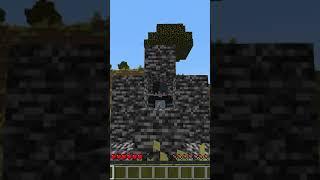 Minecraft sıkıştığım bedrock bloklardan nasıl kaçtım #shorts