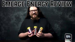 Emerge Energy Drink Review. Original, Mixed Berry and Tangy Tropical. 49p Pricemark.