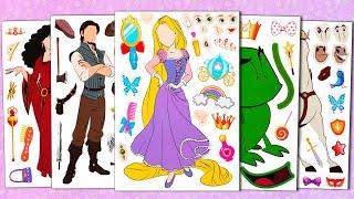 RAPUNZEL-STICKERBUCH-MAKEOVER | FLYNN RIDER, PASCAL, MAXIMUS LUSTIGE STICKER-AKTIVITÄT