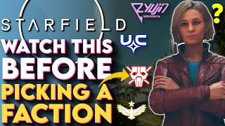 Watch This Before Picking a Faction! - Starfield Factions Breakdown (UC, Freestar, Ryujin and More!)