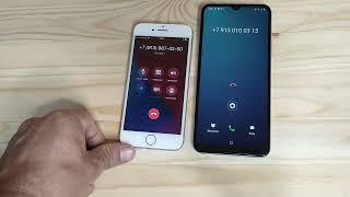 Vivo Y21 vs Iphone 7 silver incoming Call. Ripples Phone ringtone