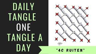 Daily Tangle -  4C Ruiten  |How to draw...|