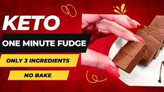 1 Minute Fudge Recipe! Keto/Low Carb, Sugar Free