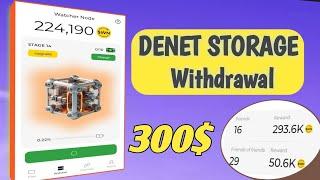 Mining Airdrop DENET storage withdraw | Free Airdrop %confirm | Earn 300$+ #denet #dawn