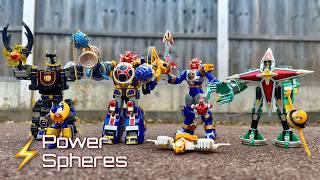 The First Gimmick: Power Spheres Mini Zords review (Power Rangers Ninja Storm Season 11 2003)