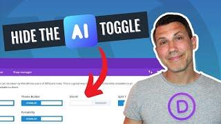 Hide the Divi AI TOGGLE in the Divi Role Editor