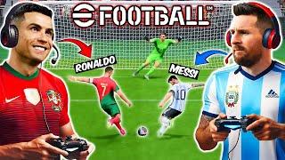 Ronaldo and Messi Playing eFootball 2024