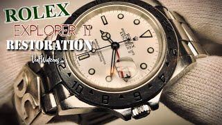 Rolex Explorer II Restoration - Watch of a Biker - Laser Welding, Lapping - ASMR