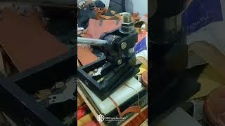 Leather Wallet Die Cutting process#LeatherCraft #WalletMaking #DieCutting #Handmade #LeatherArt
