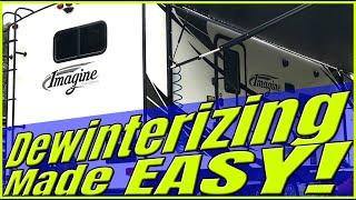 RV Dewinterizing - Grand Designs Imagine Travel Trailers (See updated video in description)