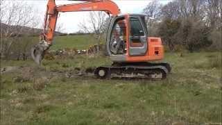 Hitachi digger at work