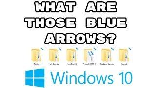 Blue Arrows on Desktop Icons and Folders | How to Remove